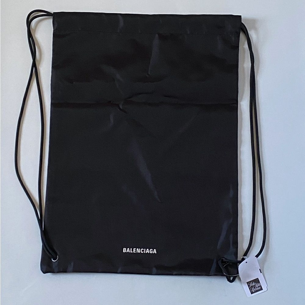 Balenciaga nylon drawstring bag/ dust bag
